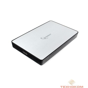 Gembird EE2-U3S-31P Внешний корпус 2.5" серебро, USB 3.0, SATA, до 2 Тб, пластик/металл