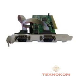 Espada Контроллер PCI to 2 RS232 порт (2 COM/SERIAL port), чип PIO9835, FG-PIO9835-2S-01-BU01, (31409)
