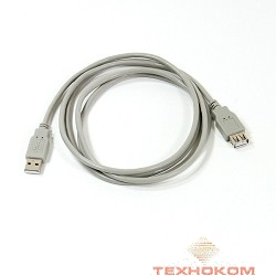 Aopen/Qust Кабель удлинительный USB2.0 AM/AF 1.8m серый (ACU202-1.8MG) [6938510853998]