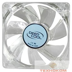 Case fan Deepcool XFAN 80L/B {80x80x25, 3 pin, 20dB, 1800rpm, 60g, blue LED}