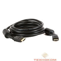 5bites APC-014-200 Кабель  HDMI M / HDMI M V1.4b, высокоскоростной, ethernet+3D, зол.разъемы, ферр.кольца, 20м.