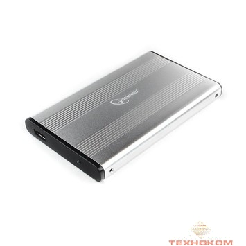 Gembird EE2-U3S-5-S Внешний корпус 2.5" серебро, USB 3.0, SATA, до 2 Тб, металл