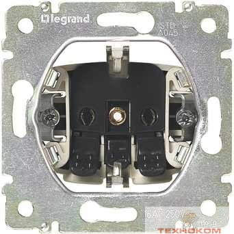 Legrand 774222 Розетка Valena с заземлением, автозажим (белая)