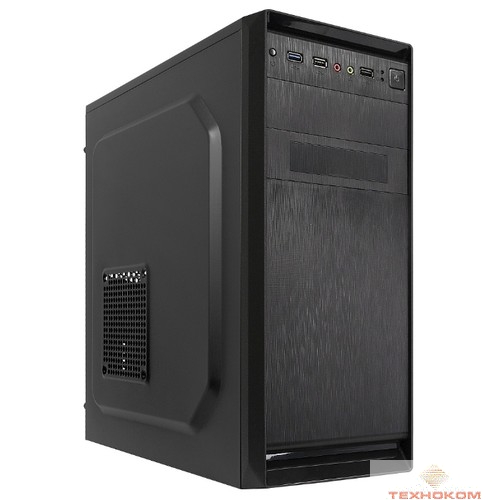 CROWN Корпус CMC-610 (CM-PS500W PLUS) ( Midi Tower,Размеры (Ш*Г*В) 175*411*400мм; сталь 0,5мм; Отсеки 5,25" внешний 2шт. 3,5" внутренний 3шт. 2,5" внутренний 3 шт. 2*USB 2.0+ 1*USB 3.0 M