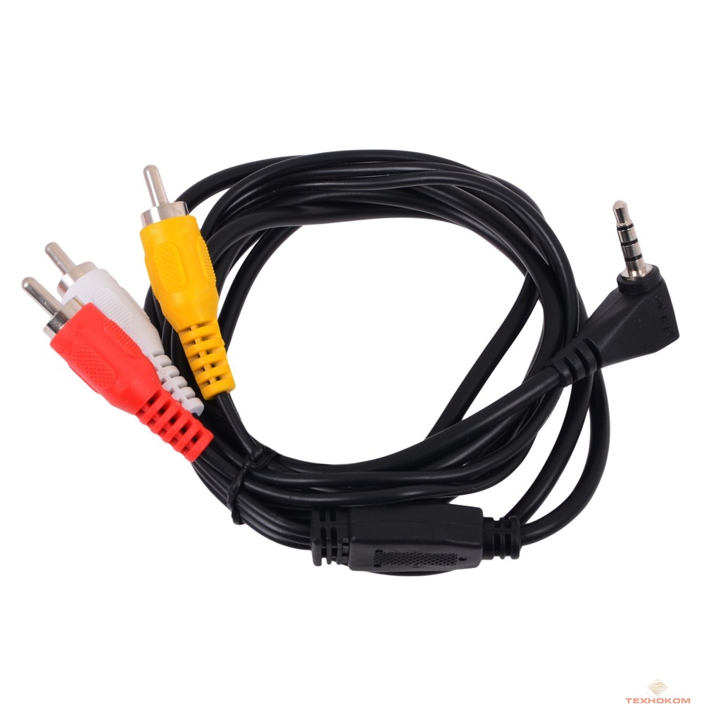Belsis Кабель Jack 3.5 mm (4 контакта)  3xRCA вилка, видео+стерео-аудио, 1.8 м. (BL1039)