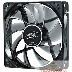 Cooler Deepcool  WIND BLADE 80 [DP-FLED-WB80] {80x80x25 3pin 20db 1800rpm 60g голубой LED}
