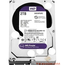 2TB WD Purple (WD20PURZ) {Serial ATA III, 5400- rpm, 64Mb, 3.5"}