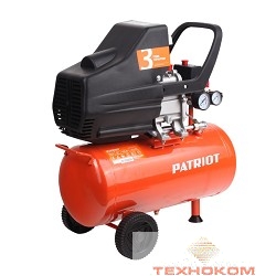 PATRIOT EURO 50-260 Компрессор [525306367] {Мощн.: 1.8 кВт; Напр.: 230В~50Гц; Об.двиг.: 2850 об/мин; Производит.: 260 л/мин; Об.ресивера: 50 л; Давл.: 8 бар; Вес: 27,5 кг;}