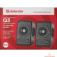 Defender Q3 черный, 6 Вт, питание от USB SPK.1 [65403]