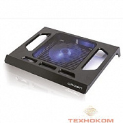 CROWN  Подставка для ноутбука CMLS-910 (Black) 15,6", 1*Fan,blue light