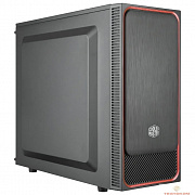 Cooler Master MasterBox E500L[MCB-E500L-KA5N-S01] 2xUSB3.0, 1x120Fan, w/o PSU, Black w/Red line, ATX