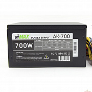 AirMax AK-700W Блок питания 700W ATX (24+4+6пин, 120mm (SCP)\(OVP)\(OCP)\(UVP)\ATX 12V v.2.3)