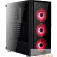 Midi Tower AeroCool "Quartz Red" ATX 2.03,  без б/п 68934