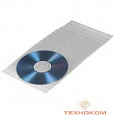 HAMA Конверты  для CD/DVD полипропилен 50 шт. прозрачный H-33809